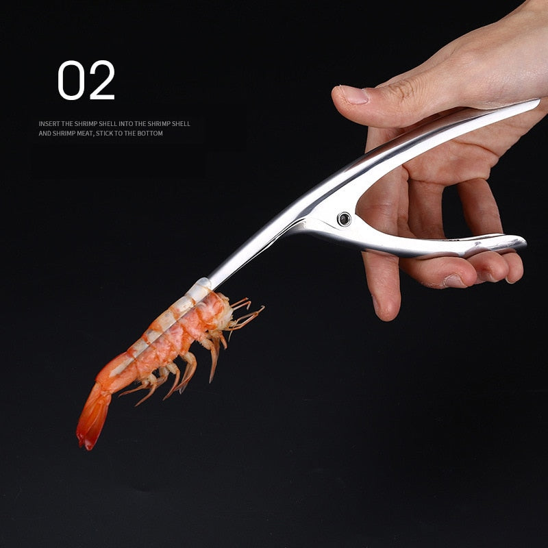 Portable Stainless Steel Shrimp Deveiner Lobster