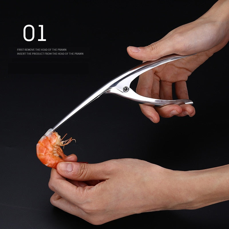 Portable Stainless Steel Shrimp Deveiner Lobster