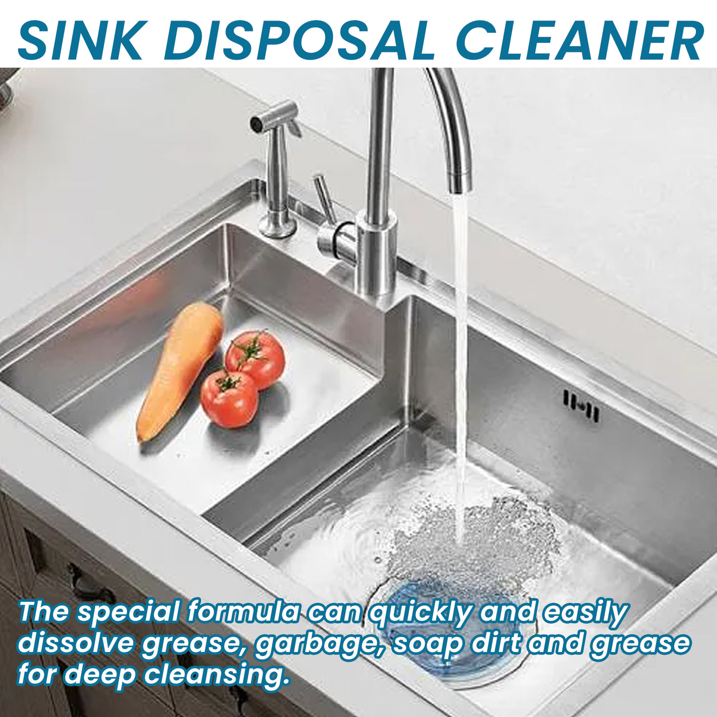 Sink Cleaning Tablets, Kitchen Sink Cleaning Stains And Oil Cleaning Pipes