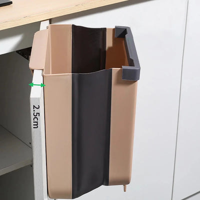 Kitchen Trash Can Portable Foldable Large Car Waste Bin